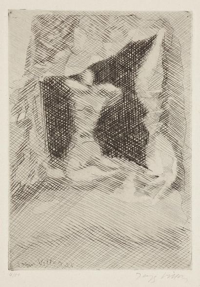 Jacques Villon (Gaston Duchamp, dit) (1875-1963) L’Esclave. 1931. Burin. 160 x 238....