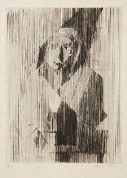 Jacques Villon (Gaston Duchamp, dit) (1875-1963) Une grand-mère. 1943. Burin. 180 x 240....