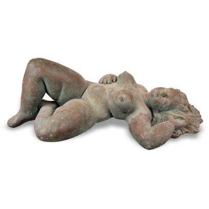 Bernard MOUGIN (1918-2002) Le repos
Sculpture.
Épreuve en plâtre patiné façon bronze.
Accidents...