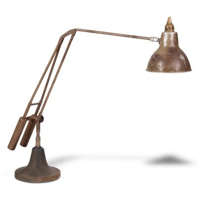 MOVALITE – Lord ROBERTS Workshops Rare lampe de travail orientable et pivotante à...