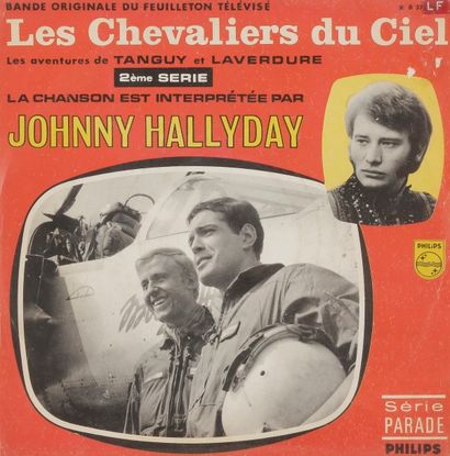 null JOHNNY HALLYDAY
45 T « Les Chevaliers du ciel», Label Philips B 370 640 F, édition...