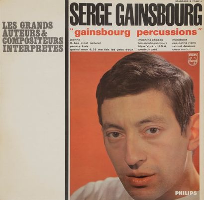 null SERGE GAINSBOURG
33 T «Percussions», Label Philips B 77.842 L, édition France,...