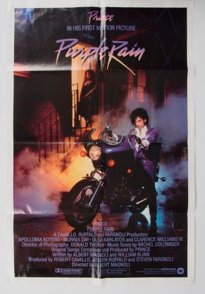 null PRINCE
«Purple Rain». Affiche du film musical de Prince, 1984. 
Format : 104...