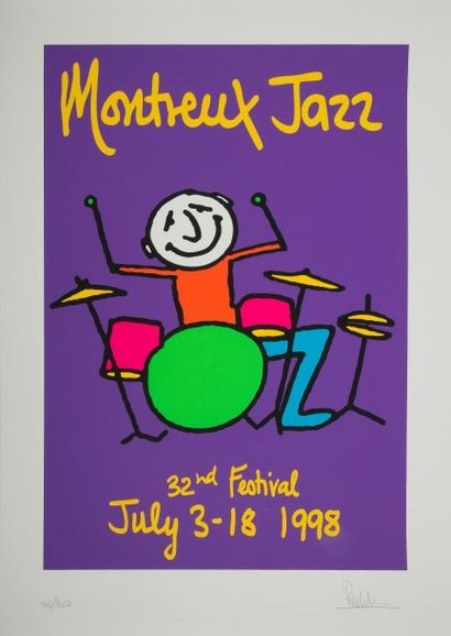 null PHIL COLLINS
Affiche originale, 1998 pour le Festival de Jazz de Montreux. Réalisée...