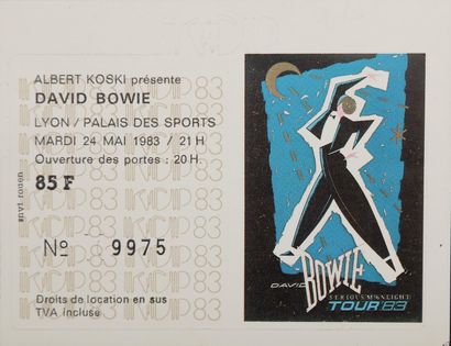 null DAVID BOWIE
Ticket de concert, 1983 à Lyon.
Bon état.