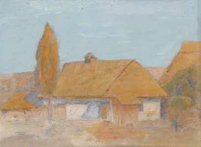 null Mykola Vasyl KRYCHEVSKY (1898-1961)
Maison dans la campagne, 1945
Huile sur...