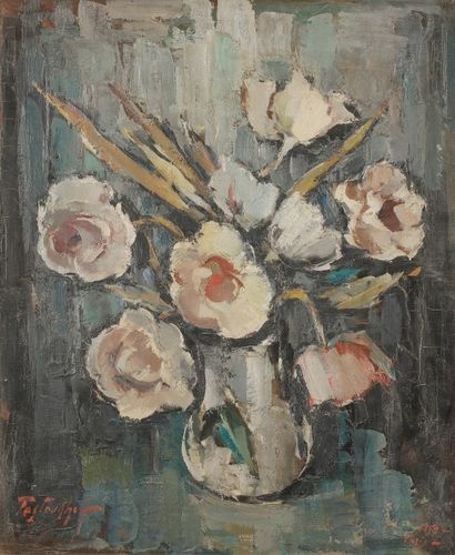 null Boris PASTOUKHOFF (1894-1974)
Bouquet de fleurs, 1959
Huile sur toile. 
Signée...