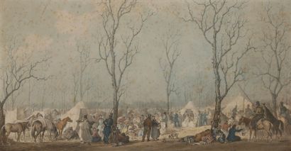 null Alexandre Ivanovich SAUERWEID 
(1782/3-1844) [d’après]
Bivouac des Cosaques,...