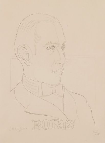null Juan GRIS (1887-1927)
Boris (Portrait de Boris Kochno), 1921
Lithographie.
Signée...
