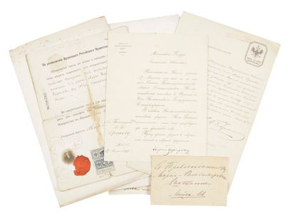 null Ensemble de documents relatifs à Maria Vladimirovna Erchova (1879-19 ?). Divers...