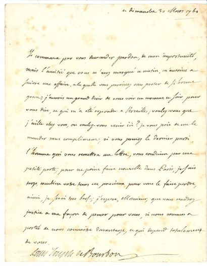 null Louis-Joseph de Bourbon, prince de CONDÉ (1736-1818) chef de l’armée des Émigrés....