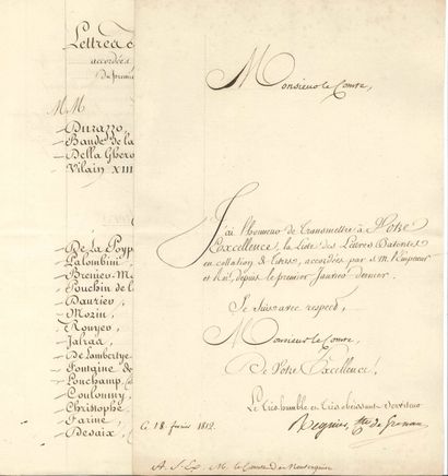 null Nicolas REGNIER, comte de Gronau puis duc de Massa (1783-1851) administrateur....