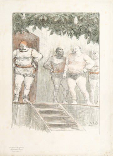 null Lutteurs de foire. (Les Maîtres de l'Affiche). 1899. Réduction de l'affiche....