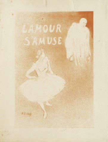 null L'Amour s'amuse. Planche de la suite. Vers 1895. Lithographie au crachis. [270...