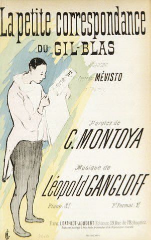 null La Petite correspondance du Gil-Blas (Mévisto). Lithographie. [175 x 270]. Coloris...
