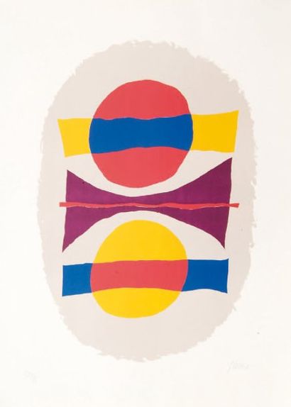 Léon GISCHIA (1903-1991) [Compositions]. Vers 1960. Lithographie. 290 x 435 et 345...