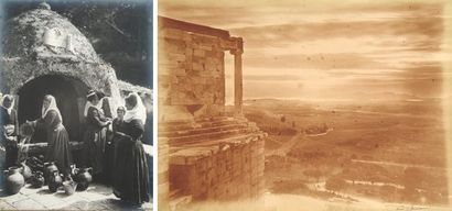 FRÉDÉRIC BOISSONNAS (1858-1946). Grèce, c. 1900. Corfou, vue de Canone. Le puits...