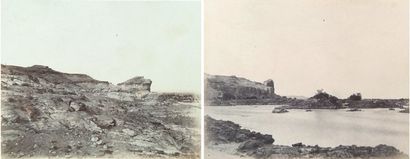 JOHN B. GREEN (1832-1856). Seconde cataracte.Vue prise au dessus du Djebel Aboukir,...