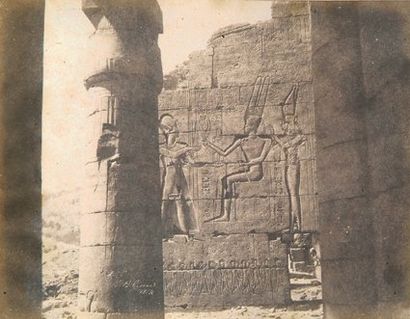 JOHN B. GREEN (1832-1856). Karnak.Temple du Ramasseum, 1854. Épreuve sur papier salé...