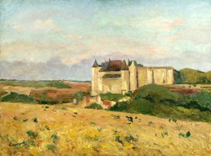Abel LAUVRAY (1870-1950). Le château de Luynes. Huile sur toile, signée en bas à...