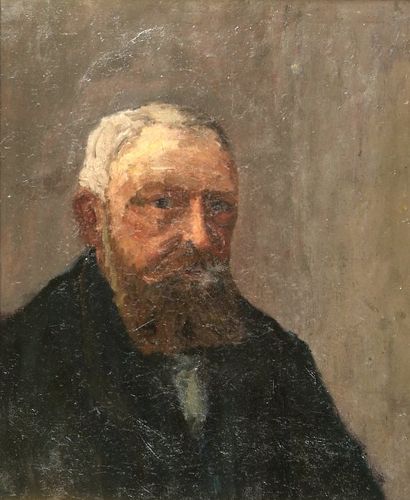 Abel LAUVRAY (1870-1950). Autoportrait. Huile sur toile. 46 x 38 cm. CR 710