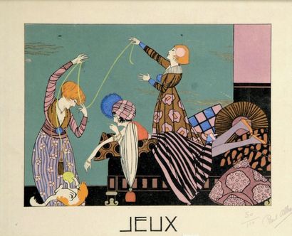 Paul Allier (actif vers 1910-1920). Joie ; Jeux. Vers 1920. Procédé photomécanique...