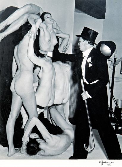 Philippe Halsman(1906-1979) Dali arranging nude models to form a human skull, 1951....