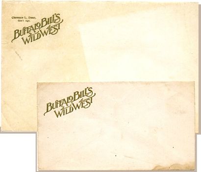 BUFFALO BILL'S WILD WEST Enveloppe et papier à en-tête Buffalo Bill's Wild West....