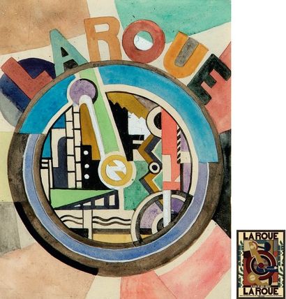 Fernand LÉGER (1881-1955) Composition à la roue (projet n° 1), vers 1923 Aquarelle...