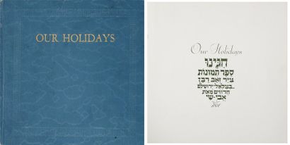 RABAN Zeev - Our Holidays. S. l., Miller - Lynn, s.d. un vol. in-8° carré. Recherché...