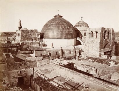 null PHOTOGRAPHIE - Félix BONFILS (1831-1885) Coupoles du Saint Sépulchre Tirage...