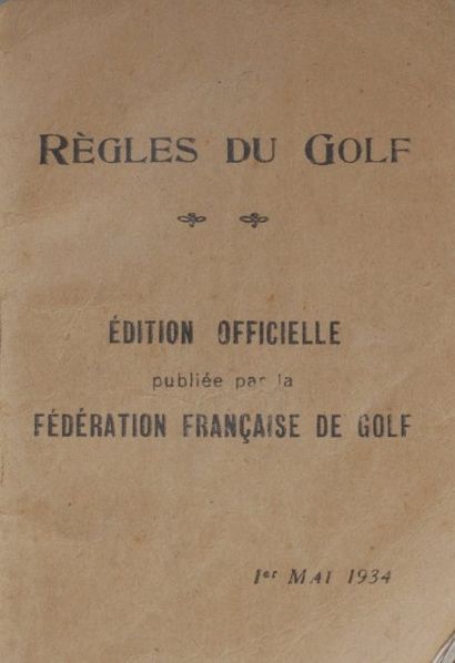 null Fédération Française de Golf. Règles du golf, conformes aux Règles du Royal...