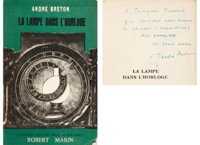 André BRETON La Lampe dans l'horloge (Éditions Robert Marin, collection L'Age d'or,...