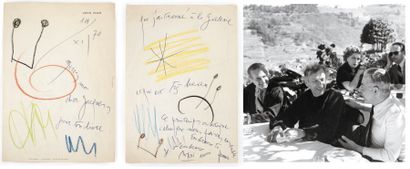Joan MIRO Lettre autographe signée à Jacques Prévert, Palma de Mallorca 14 novembre...