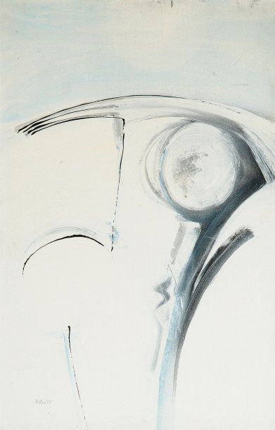 null Bernard BYGODT (1939-2004) Composition abstraite, circa 1973-1974. Acrylique...