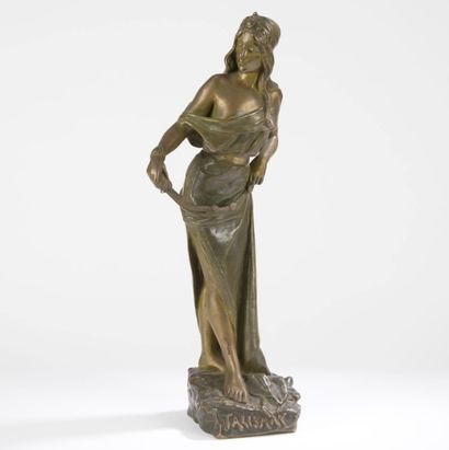 null Emmanuel VILLANIS (1858-1914)
Talisman 
Sculpture. Épreuve en bronze à patine...