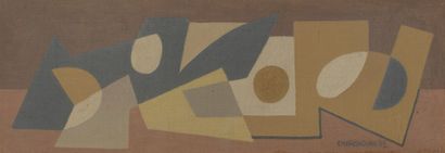 null Serge CHARCHOUNE (1888-1975)
Composition, 1942
Huile sur toile contrecollée...