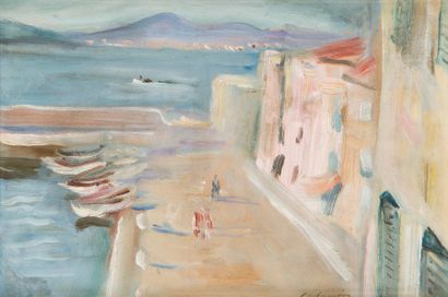 null Charles CAMOIN (1879-1965)
Saint-Tropez, le port, vers 1953
Huile sur papier...