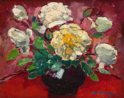null Kees VAN DONGEN (1877-1968)
Vase de fleurs
Huile sur toile.
Signée en bas à...