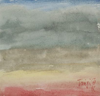 null T’ang HAIWEN [chinois] (1927-1991)
Composition, vers 1985-1987
Aquarelle sur...