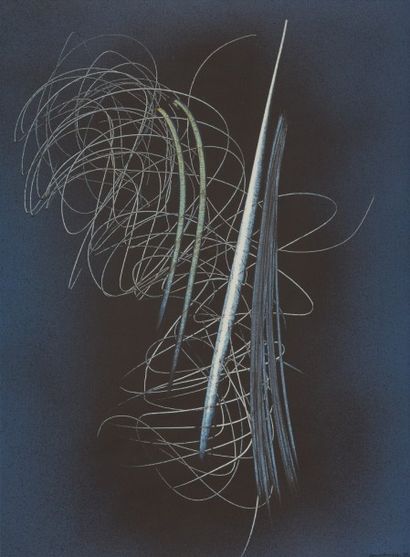 null Hans HARTUNG (1904-1989)
T1961-40, 1961
Acrylique sur toile.
Signée et datée...