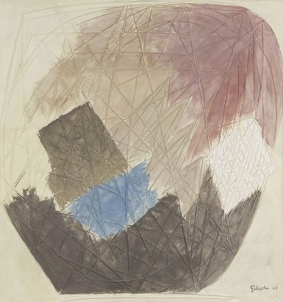 null Émile GILIOLI (1911-1977)
Composition, 1960
Peinture sur plâtre moulé.
Signée...