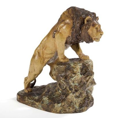 null Jean-Léon GÉRôME (1824-1904) Sculpteur & Émile MULLER Céramiste
Lion
Sculpture.
Épreuve...