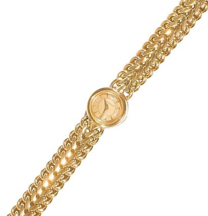 null JAEGER LE COULTRE. Montre de dame en or jaune 18K (750‰), cadran rond, fond...