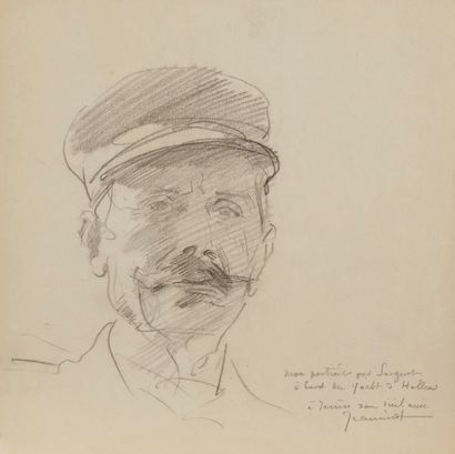 null Pierre Georges JEANNIOT (1848-1934)
Portraits de Janin
2 dessins au crayon noir.
Signés...