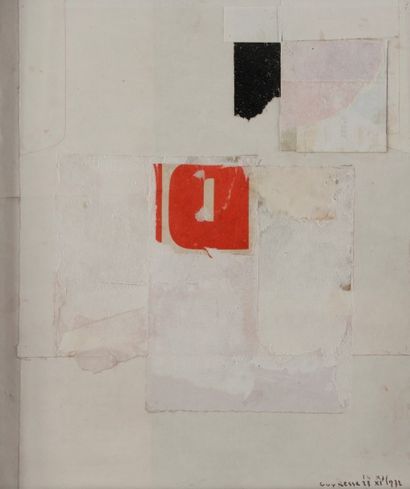 null Guy RESSE (1921-1976)
Composition, 1972
Collage.
Signé et daté en bas à droite.
27...