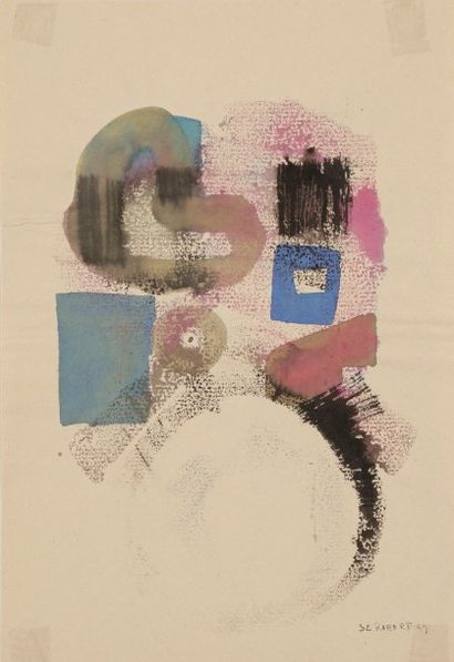 null Suzanne ROBERT (XXe siècle)
Composition
6 dessin à l’encre, aquarelle ou gouache.
Formats...