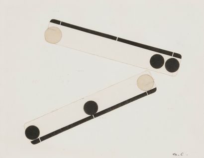 null Marcelle CAHN (1895-1981)
Composition
2 collages.
Monogrammés en bas à droite.
10.5...