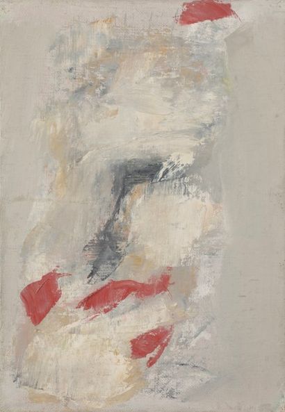 null Jeanne COPPEL (1896-1971)
Composition, vers 1952-54
Huile sur toile.
Non signée.
Porte...