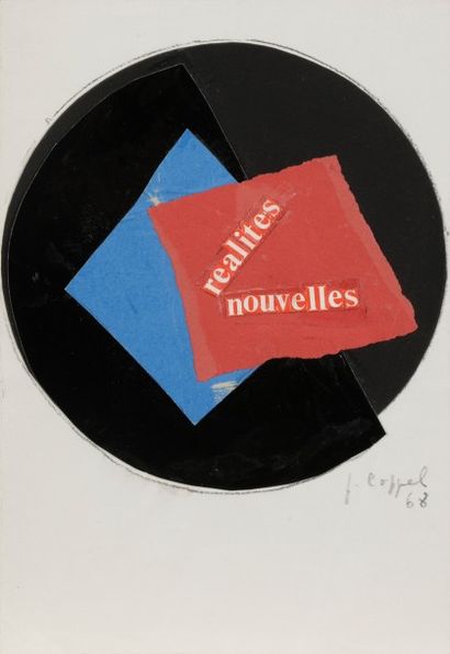 null Jeanne COPPEL (1896-1971)
Réalités nouvelles, 1968
Collage.
Signé et daté en...